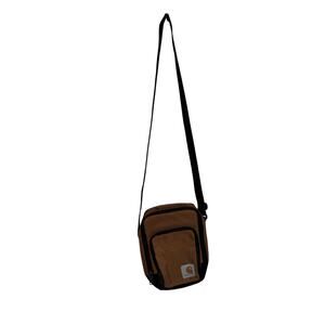 Carhartt Crossbody Zip Bag Brown Black Adjustable Strap Purse